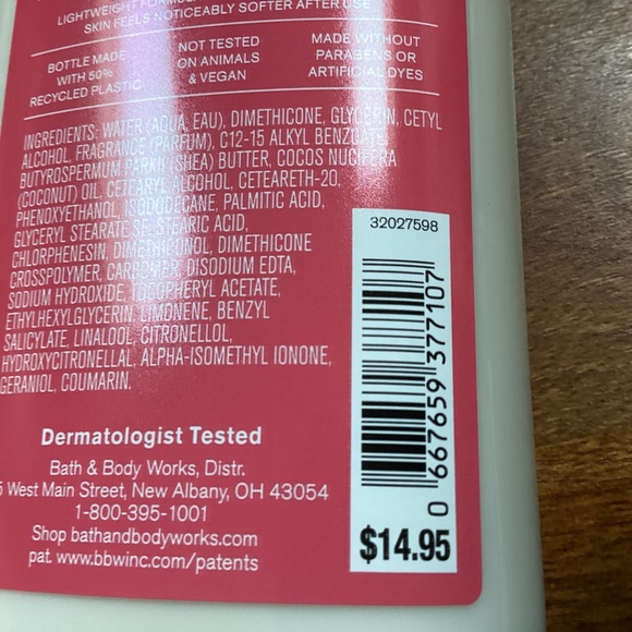 Bath & Body Works Velvet Sugar Body Lotion 8 fl oz/236 ml New - Picture 4 of 4